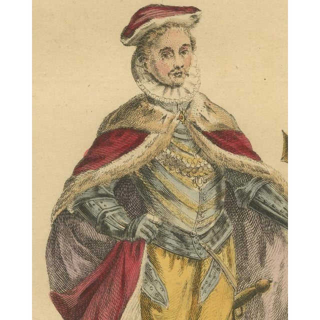 Jefferys, Count of Flanders and Protector of the Dutch in 1582, 1757, Engraving For Sale - Image 4 of 8