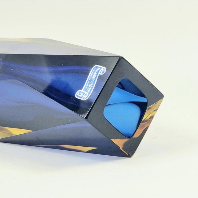 Mid-Century Sommerso Murano Glass Vase by Flavio Poli for Alessandro Mandruzzato, Italy, 1970s For Sale - Image 6 of 9