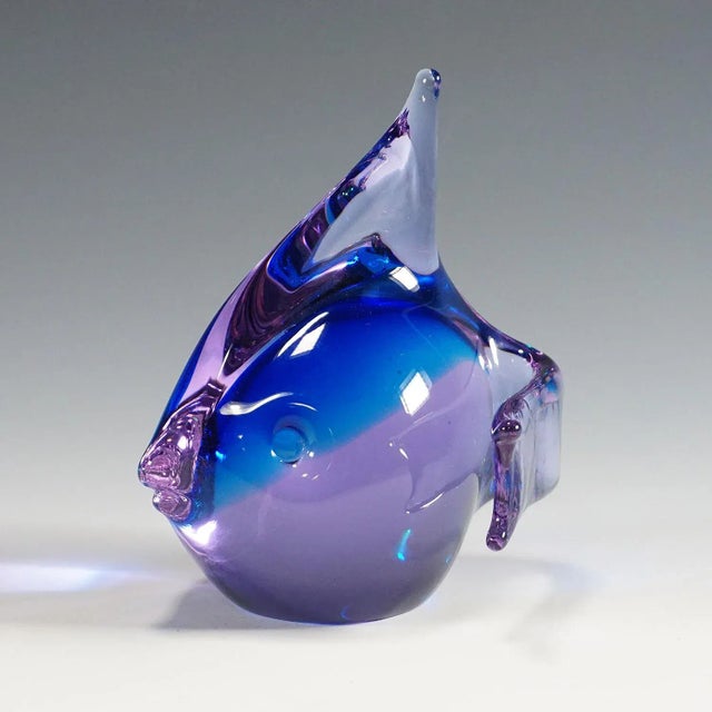 Glass Murano Fish Sculpture by Livio Seguso for Gral Germany Ca. 1970ties For Sale - Image 7 of 7