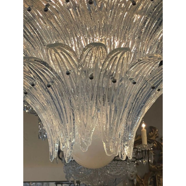 Murano Palm Chandelier For Sale - Image 4 of 9