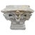 Modern Carved Limestone Corinthian Pilaster Capital Console Table For Sale - Image 3 of 12