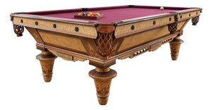 Aramith Style Pool Table Brunswick Circa 1885. Fully Restored by Blatt Billiards, Nyc.