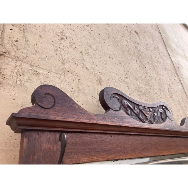 English Mahogany Hall Stand, 1890s For Sale - Image 4 of 14