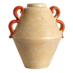 Vintage Art Deco Ceramic Vase by Anna-Lisa Thomson for Upsala Ekeby, Sweden, 1930s For Sale