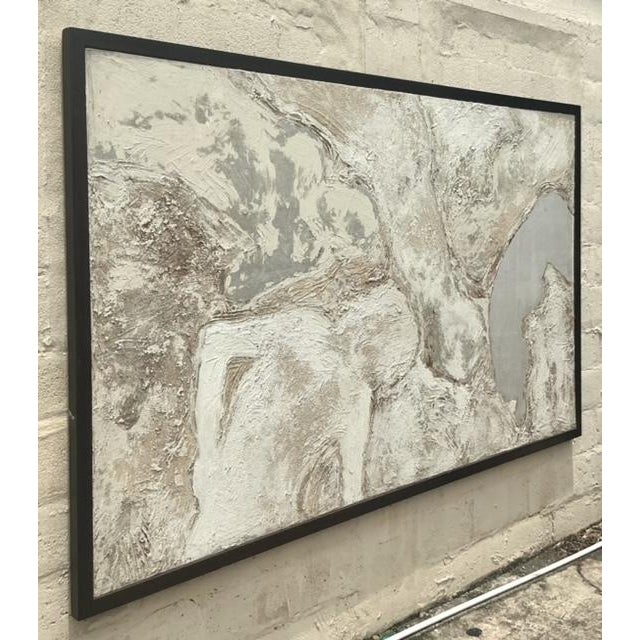 Abstract Vintage Boho Monumental Original Abstract Oil Painting on Canvas For Sale - Image 3 of 9