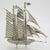 Italian Vintage Italian Handmade Genuine Silver Large Sailing Ship Detailed Figurine For Sale - Image 3 of 10