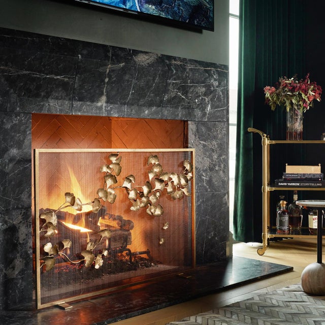 The Ginkgo Fireplace Screen is designed to be seen. This piece combines movement, elegance, and allure to make it the...