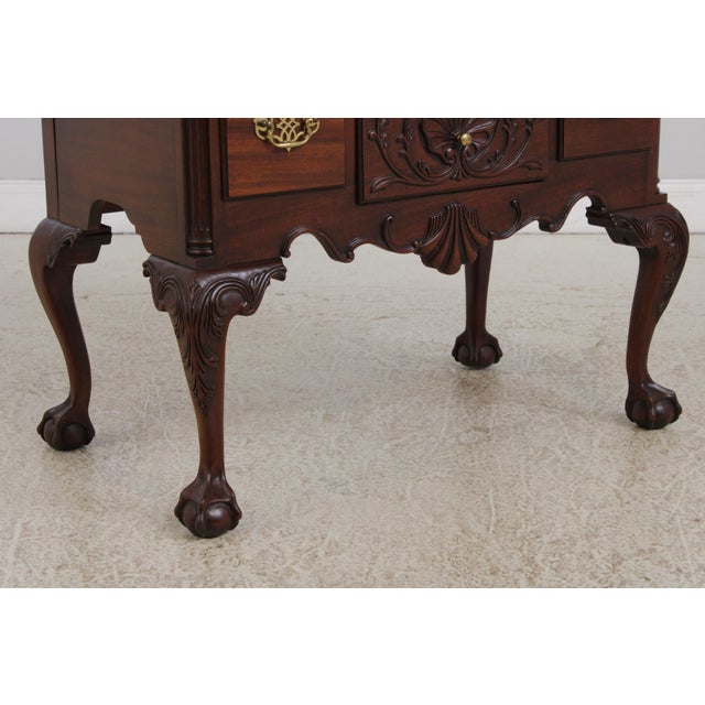 Brown Council Craftsman Chippendale Mahogany Lowboy For Sale - Image 8 of 14