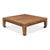 Asian Ming Style Square Coffee Table in Tan Reclaimed Pine For Sale - Image 3 of 11