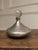 1960s Vintage Art Deco Silver Overlay Decanter with Spherical Glass Stopper, 1960s For Sale - Image 5 of 7