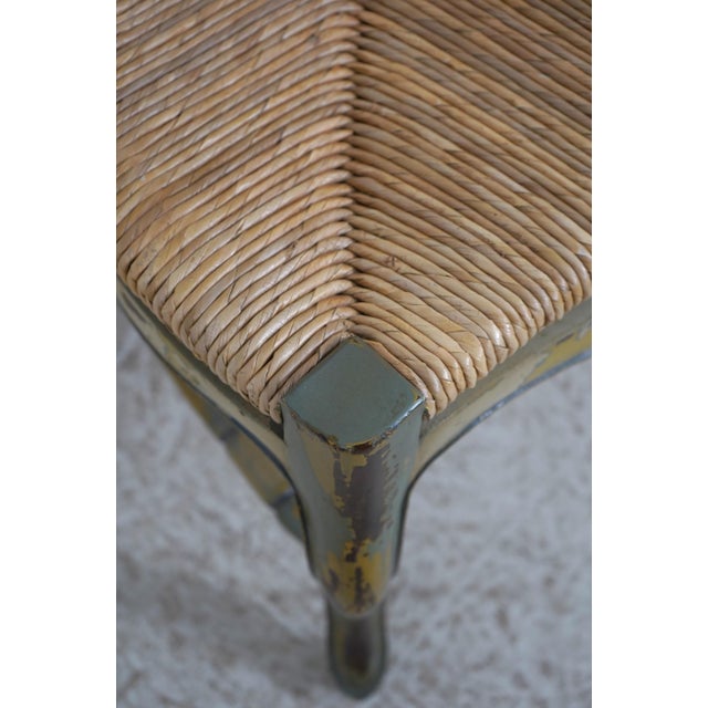 French Country Woven Seat Ladder Back Chair For Sale - Image 11 of 18