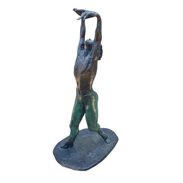 French Bronze Sculpture, Yvette Lamoureux's "Bolero" Signed & Numbered 6 of 8 For Sale - Image 10 of 12