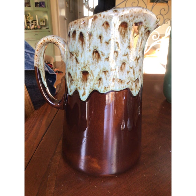 Canonburg Brown Drip Pitcher U S A. Ironstone 64 Ounce For Sale - Image 13 of 13
