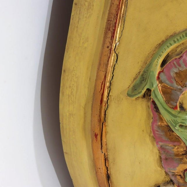 Venetian Floral Polychromed Marble Top Dresser With Trumeau Mirror C1930 For Sale - Image 14 of 14