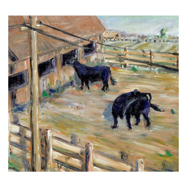 Grazing Cows - Farm Landscapeb by j.w. Ford For Sale - Image 4 of 6
