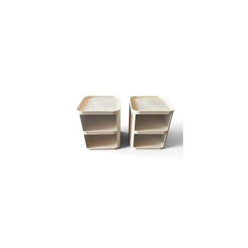 Plastic Model 4970 Bedside Tables by Anna Castelli Ferrieri for Kartell, Italy, Set of 2 For Sale - Image 7 of 7