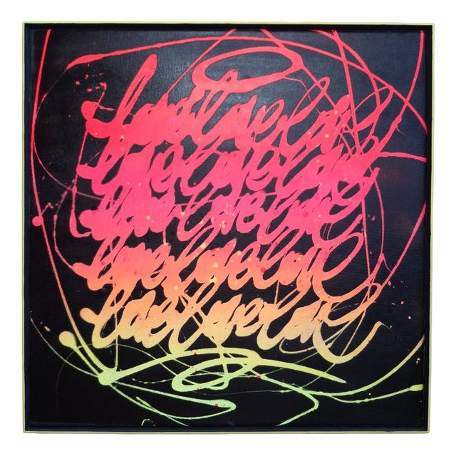 Unik94, Tableau Street Art Néo Love,Unik 94, 2000s, Wood and Acrylic For Sale