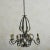French Large + Elegant French Iron Work Chandelier, 1920s For Sale - Image 3 of 11