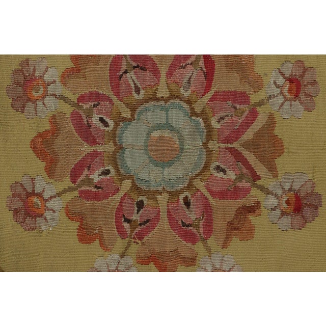 Rug & Kilim Empire Period Antique Aubusson Rug, Rococo Floral Medallion - Rug & Kilim For Sale - Image 4 of 7