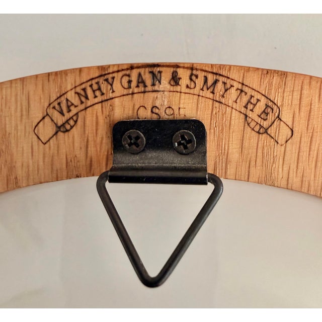 French Country Set of 5 Van Hygan & Smythe Oak 10” Wall Plate Frames / Holders For Sale - Image 3 of 9