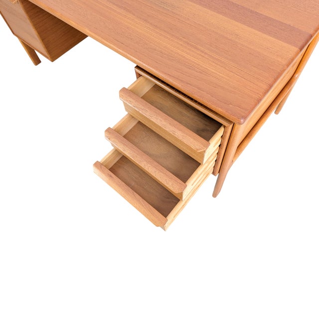 Mid-Century Teak Desk from GV Gaasvig For Sale - Image 9 of 10