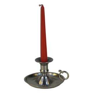 Candle Holder Vintage Holland Pewter Historical Reenactment Cosplay Theater For Sale