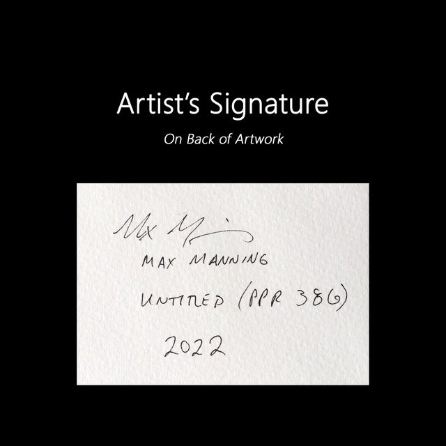 Untitled (Ppr386) - Original Colorful Abstract Mixed Media Art on Paper Original Artwork by Max Manning For Sale In Los Angeles - Image 6 of 6