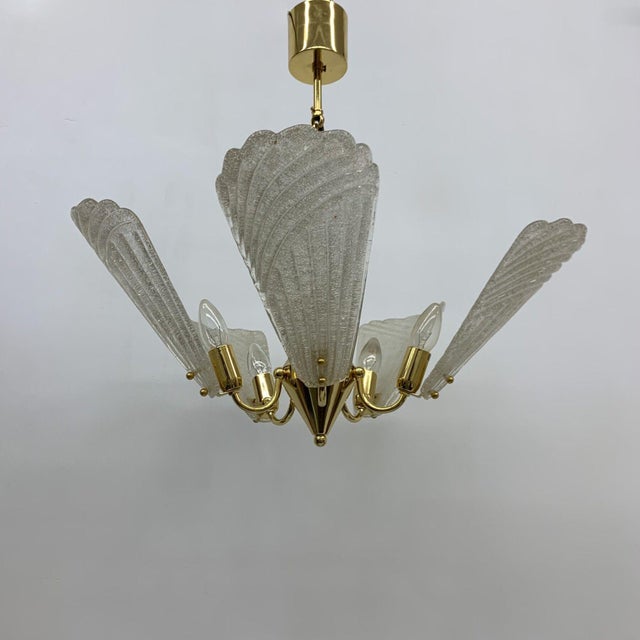 Hollywood Regency Italian Murano Glass Chandelier, 1970s For Sale - Image 14 of 18