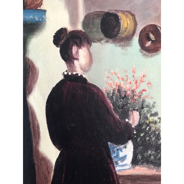 Figurative Composition, 1940s, Oil Painting on Canvas, Framed For Sale - Image 9 of 15