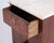 Brown Mahogany Bedside Table with Marble Top, 1930s For Sale - Image 8 of 11