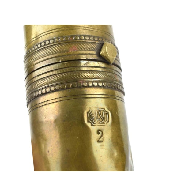 Early 20th Century Brass Ottoman Turkish Spice Coffee Grinder Mill For Sale - Image 10 of 11