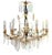 19th-Century Neoclassical Baltic Crystal and Gilt Bronze Chandelier For Sale