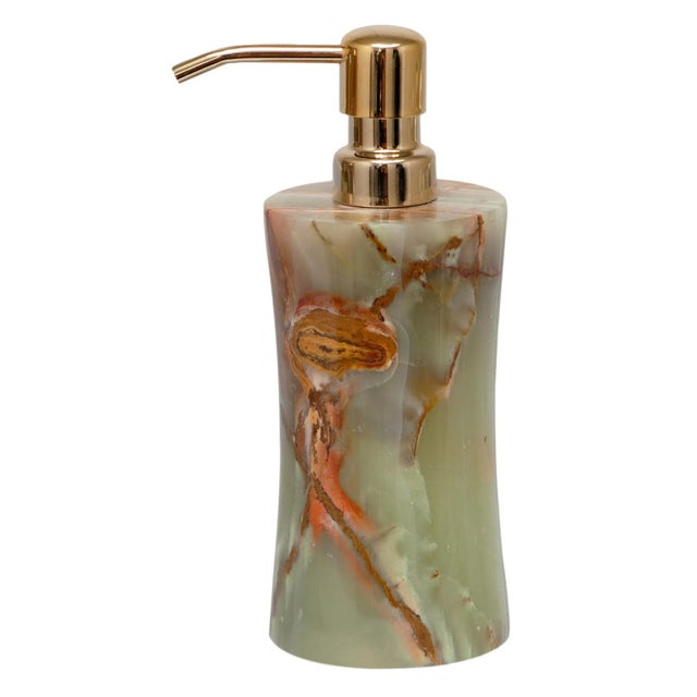 Green Marble Soap Dispenser For Sale - Image 4 of 4