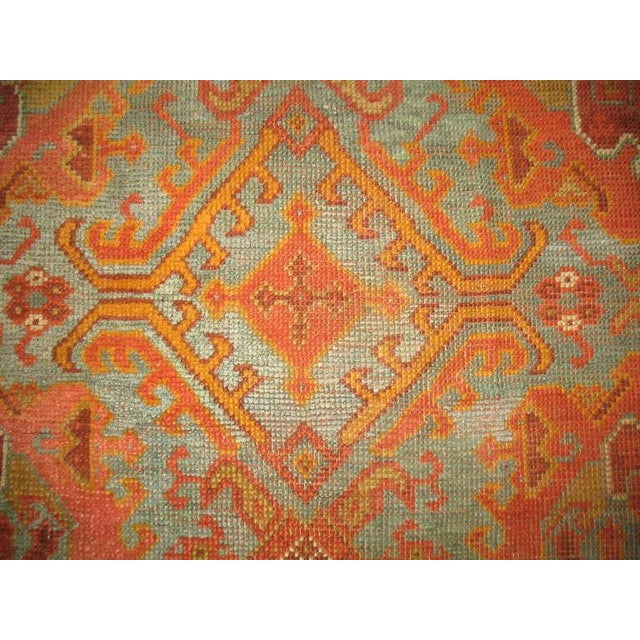 Textile Zabihi Collection Palace Size Antique Turkish Oushak Rug - 15'5" x 22'10" For Sale - Image 7 of 10