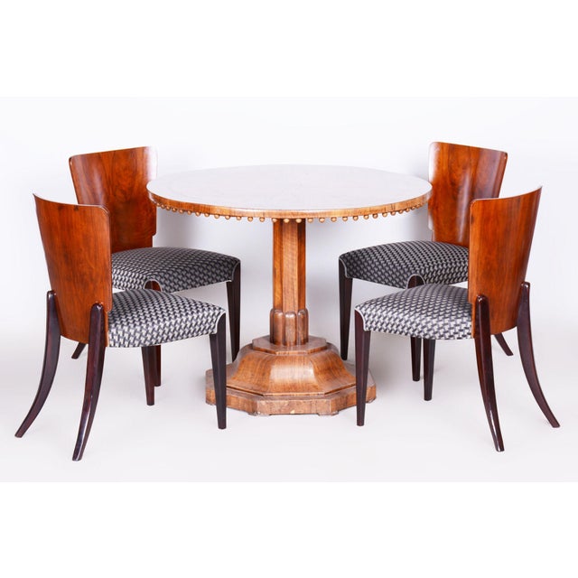 Art Deco Chairs in Beech attributed to Jindřich Halabala for Up Závody, Czechia, 1930s, Set of 4 For Sale - Image 11 of 12