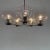 Chrome & Clear Bubble Glass 5-Arm Chandelier, 1970s For Sale - Image 3 of 11