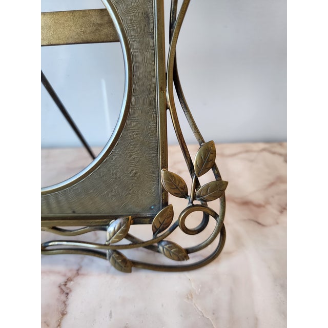 Art Nouveau Brass Leaf Picture Frame For Sale - Image 12 of 15