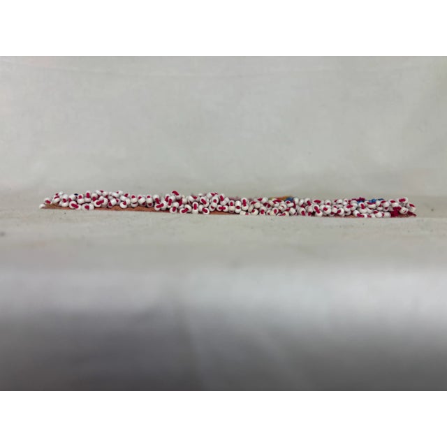 Indian Mid 20th Century Indian Embroidered + Beaded Applique For Sale - Image 3 of 7