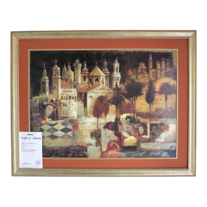 Peter Nixon “Arcadia” Signed Limited Edition Serigraph – Custom Gold Frame With Coa