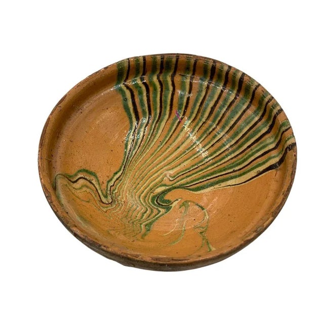 Mid 20th Century Antique Hungarian Folk Art Decorative Bowl For Sale - Image 5 of 6