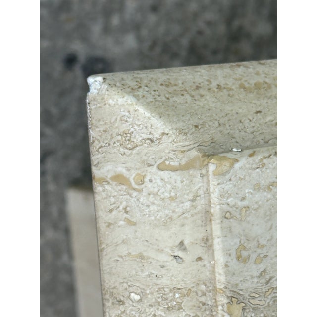 Travertine Coffee Table, 1980s For Sale - Image 11 of 12