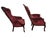 Victorian Vintage Pair Kimball King and Queen Armchairs For Sale - Image 3 of 7