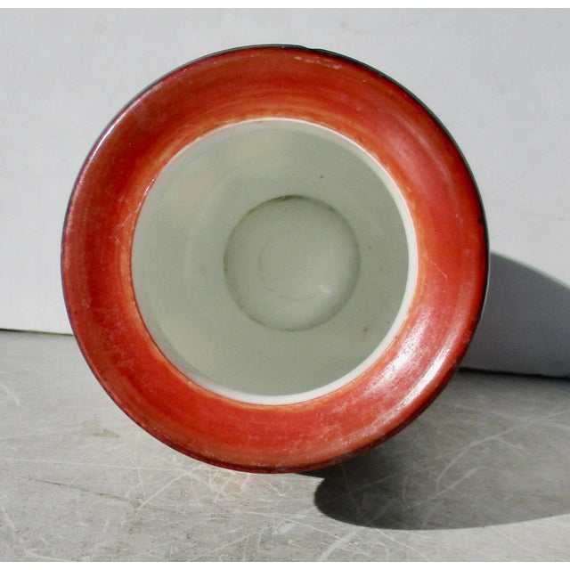 Art Deco Enamel on Glass Vase Circa 20s' For Sale In New York - Image 6 of 6