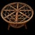 1950s Vintage Rattan Round Table, 1950s For Sale - Image 5 of 13