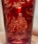 Antique 1865 Hand Painted Bohemian Cranberry to Clear Glass Crystal Bucket Vase For Sale In New York - Image 6 of 14