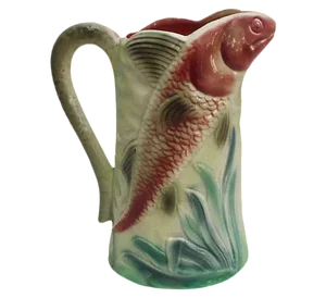 Majolica Fish Pitcher