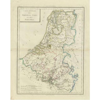 Map of the United Provinces and Low Countries, 1802 For Sale
