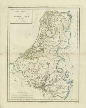 Map of the United Provinces and Low Countries, 1802