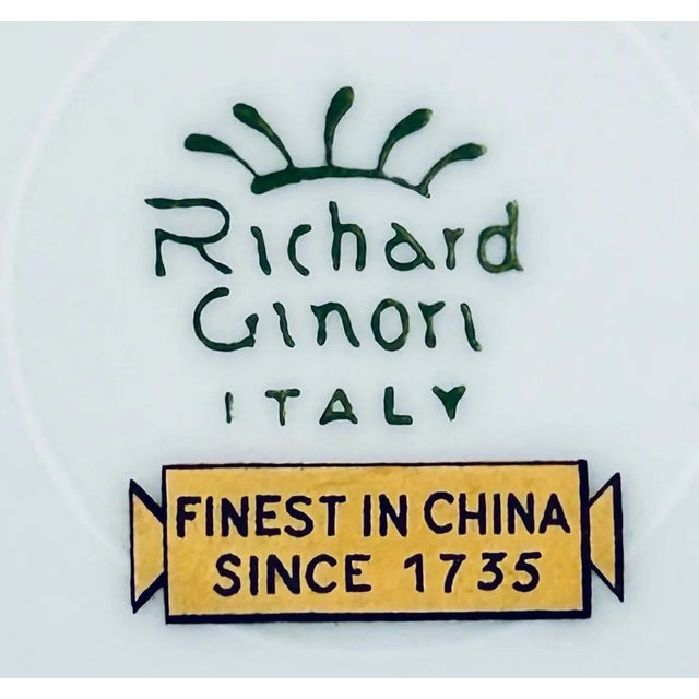Richard Ginori Ginori Palermo Rust Bread and Butter Plates, Set of 10 For Sale - Image 4 of 4