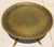 Wood Vintage Moroccan Hand-Engraved Brass Tray Coffee & Side Table Set, 1960s For Sale - Image 7 of 18